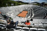 Quelques privilégiés ont pu assister au match opposant Novak Djokovic à Alejandro Davidovich lors du Masters 1000 de Rome, le 13 mai 2021