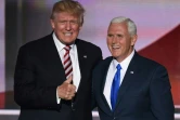 Le candidat républicain Donald Trump et son co-listier Mike Pence, lors de la convention républicaine à Cleveland, le 20 juillet 2016