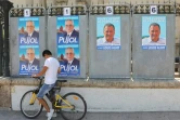 Des panneaux électoraux pour les municipale à Perpignan le 24 juin 2020