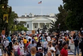 Des manifestants devant la Maison Blanche à Washington, le 27 août 2020