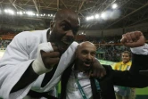 Le judoka français Teddy Riner célèbre sa victoire finale aux JO de Rio, le 12 août 2016