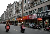 Une rue de Huaxi, le 21 mai 2021 dans l'est de la Chine
