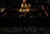 La Tour Eiffel s'éteint pendant une heure pour l'"Earth Hour", le 30 mars 2019 à Paris