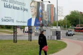 Affiche électorale de la candidate à la présidentielle Ingrida Simonyte, le 11 mai 2019 à Vilnius