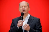 Olaf Scholz, ministre des Finances et candidat SPD à la chancellerie, à Berlin le 15 mars 2021