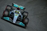La Mercedes du Britannique Lewis Hamilton lors des essais libres du GP des Pays-Bas, le 2 septembre 2022 à Zandvoort   