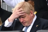 Le Premier ministre britannique Boris Johnson, pendant les célébrations du jubilé de platine d'Elizabeth II à Londres le 5 juin 2022
