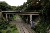 La Petite Ceinture, cette voie ferrée désaffectée qui entoure Paris, traverse le parc des Buttes-Chaumont.