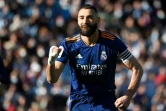 L'attaquant du Real Karim Benzema auteur d'un doublé sur penalty sur le terrain du Celta Vigo, le 2 avril 2022
