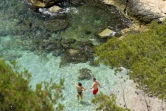 Baignade dans la calanque de Sugiton à Marseille, le 26 juin 2022