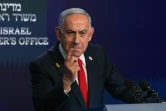 Le Premier ministre israélien Benjamin Netanyahu s'exprime lors d'une conférence de presse le 21 mai 2025 à Jérusalem