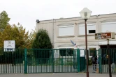 Vue de l'entrée du collège  Marie Curie aux Lilas (Seine-saint-Denis) le 4 octobre 2019