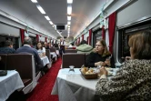Dans le wagon restaurant de l'Express de l'Est à Ankara, le 5 janvier 2022