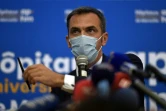 Le ministre de la Santé Olivier Véran en conférence de presse lors d'une visite à l'hôpital de La Timone, le 25 septembre 2020 à Marseille