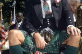 Sean Connery, en kilt aux couleurs de son clan, le 5 avril 2001 à Washington 