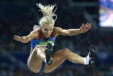 La Russe Darya Klishina lors des qualifications du saut en longueur des Jeux de Rio, le 16 août 2016 