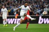 L'attaquant marseillais Pierre-Emerick Aubameyang contre Benfica, le 18 avril 2024 au Stade Vélodrome  