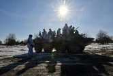 Des soldats ukrainiens participent à des exercices, le 30 janvier 2024 dans la région de Jytomyr