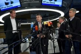 Le ministre allemand des Affaires étrangères, Sigmar Gabriel, donne une conférence de presse à Berlin après la libération du journaliste germano-turc Deniz Yücel. Le 16 février 2018.