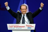 François Hollande, candidat à la présidentille de 2012, lors de son discours au Bourget le 22 janvier 2012