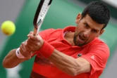 Le Serbe Novak Djokovic  face à l'Argentin Diego Schwartzman, en 8e de finale du tournoi de Roland-Garros, le 29 mai 2022