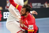 Le demi centre de l'équipe d'Espagne de handball, Cédric Sarmiento, lors du match du Mondial contre la Tunisie, le 19 janvier 2021 au Caire