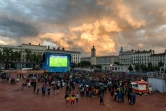 La fan zone lors du match Italie Belgique le 13 juin 2016 à Lyon