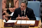 Le chef de la diplomatie américaine Antony Blinken lors d'un Conseil de sécurité sur l'Ukraine, le 17 février 2022 à New York