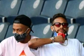 Les attaquants du PSG Kylian Mbappé et Neymar, lors d'un match amical contre Sochaux, le 5 août 2020 au Parc des Princes