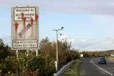 Un panneau "Bienvenue en Irlande du Nord" à l'approche de la frontière entre l'Irlande du Nord et l'Irlande, le 16 octobre 2019