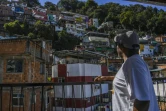 Vue sur la favela Santa Marta de Rio, au Brésil, le 12 septembre 2017