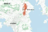 Grèce : incendie près d'Athènes