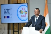 Le président nigérien Mohamed Bazoum s'exprime lors d'une conférence de presse au palais de l'Elysée à Paris, le 9 juillet 2021, à l'issue d'un sommet du G5 Sahel en visioconférence