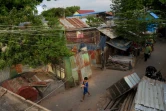 Un bidonville installé dans un cimetière, le 21 mai 2019 à Phnom Penh, au Cambodge