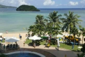 Une plage de Hagatna, capitale de l'île de Guam dans l'océan Pacifique, le 14 juillet 2017