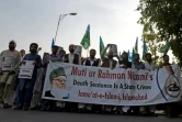 Des militants du parti Jamaat-e-Islami manifestent contre la peine de mort pour leur leader à Islamabad le 8 mai 2016