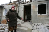 Dégâts causés par des bombardements à Avdiivka, dans l'est séparatiste prorusse de l'Ukraine, le 2 février 2017