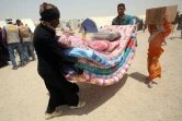 Un camp de déplacés ayant fui les combats à Fallouja en Irak, à Amriyat al-Fallujah le 27 juin 2016