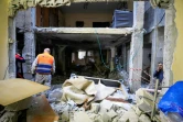Un bâtiment détruit après une opération "anti-terroriste" israélienne dans le camp de réfugiés de Balata, le 22 mai 2023 à Naplouse, en Cisjordanie occupée