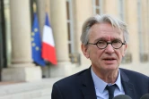 Jean-Claude Mailly, patron de FO, le 12 octobre 2017 à l'issue d'une réunion à l'Elysée, à Paris