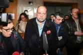 Eric Dupond-Moretti quitte le tribunal d'Aix-en-Provence, le 5 avril 2019