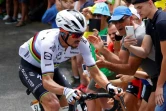 Le Français Julian Alaphilippe, lors de la 11e étape du Tour de France, disputée entre Sorgues et Malaucène, le 7 juillet 2021