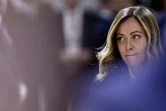 La Première ministre italienne Giorgia Meloni à  Bruxelles le 21 mars 2024