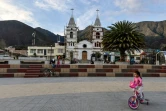 Vue sur la place centrale du village minier de La Llanada, en Colombie, le 20 octobre 2015