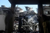 Les débris de l'A320 de la compagnie pakistanaise après le crash à Karachi, le 24 mai 2020