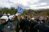Manifestation le 14 février 2015 à Kos contre l'ouverture de centres d'enregistrement de migrants