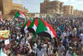 Des Soudanais manifestent contre le coup d'Etat à Omdourman, ville jumelle de Khartoum, le 30 octobre 2021 
