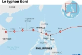 Le typhon Goni
