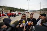 Le coordinateur de l'Onu pour la Syrie Yacoub El Hillo face aux journalistes le 14 janvier 20116 à Madaya 