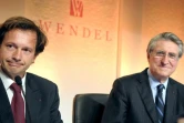 Ernest-Antoine Seillière (d) et Jean-Bernard Lafonta lors d'une assemblée générale des actionnaires de Wendel, le 9 juin 2008 à Paris